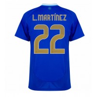 Argentina Lautaro Martinez #22 Bortatröja Copa America 2024 Korta ärmar